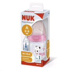 Nuk First Choice steklenička za dojenčke z uravnavanjem temperature 150 ml roza