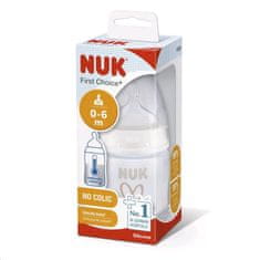 Nuk First Choice steklenička za dojenčke z uravnavanjem temperature 150 ml bela