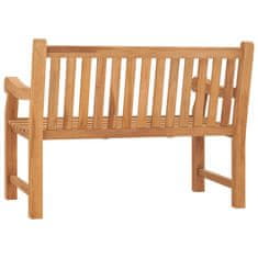 Vidaxl Vrtna klop 114 cm trdna tikovina
