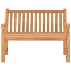 Vidaxl Vrtna klop 114 cm trdna tikovina