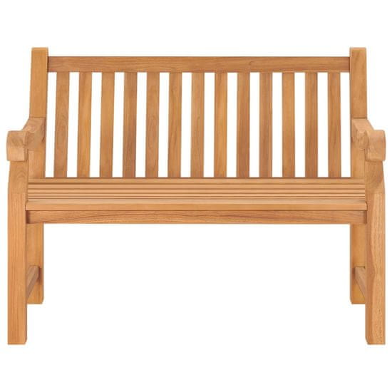 Vidaxl Vrtna klop 114 cm trdna tikovina