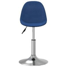 shumee Barski stol, modre barve, oblazinjen s tkanino