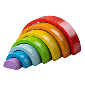 Bigjigs Toys Bigjigs Baby Leseni zložljivi mavrica majhna