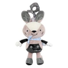 Baby Mix Otroška plišasta igrača s strojem za igrače Baby Mix Rabbit siva