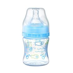 BABY ONO BABY-ONO Steklenička proti kolikam s širokim vratom - modra