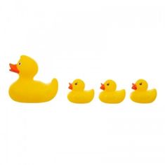 AKUKU Akuku Water Toys Ducks, 4 kos - rumena