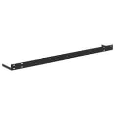Vidaxl Stenska polica barva hrasta in bela 100x23,5x3,8 cm MDF
