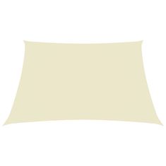 Greatstore Senčno jadro oksford blago pravokotno 4x5 m krem