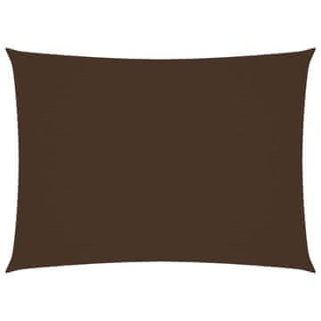 Vidaxl Senčno jadro oksford blago pravokotno 4x5 m rjavo