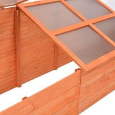 Vidaxl Rastlinjak iz lesa 180x57x62 cm