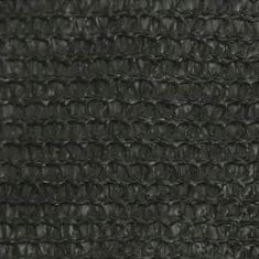 Vidaxl Senčno jadro 160 g/m2 antracitno 2,5x3 m HDPE