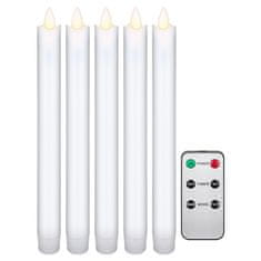 Goobay LED palčna sveča, bela, 5 kosov (49867)