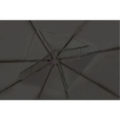 Vidaxl Paviljon s streho 3x4 m temno siv