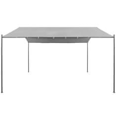 Vidaxl Vrtni paviljon iz jekla 400x400x260 cm antracit