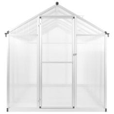 Vidaxl Rastlinjak iz aluminija 302x190x195 cm 11,19 m³
