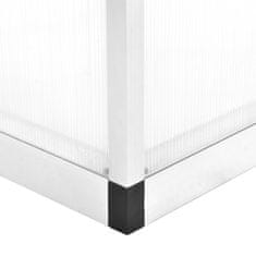 Vidaxl Rastlinjak iz aluminija 302x190x195 cm 11,19 m³