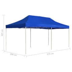Greatstore Profesionalni šotor za zabave aluminij 6x3 m moder