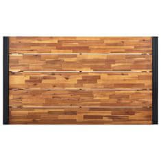 Vidaxl Vrtna miza z nogami U oblike 140x80x75 cm trden akacijev les