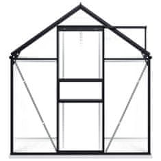 Vidaxl Rastlinjak z okvirjem antraciten aluminij 3,61 m2
