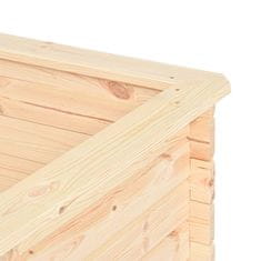 Vidaxl Visoka greda 300x50x80,5 cm borovina 19 mm