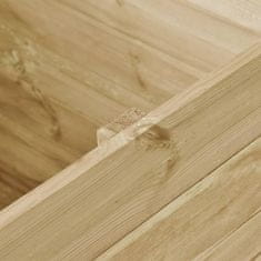 Vidaxl Visoka greda 100x100x97 cm impregnirana borovina