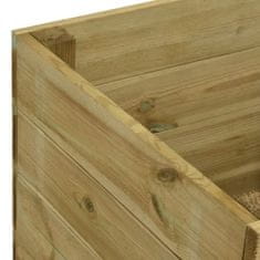 Vidaxl Visoka greda 200x150x97 cm impregnirana borovina