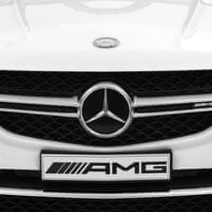 Vidaxl Otroški avto Mercedes Benz GLE63S plastičen bel