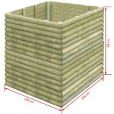 Vidaxl Visoka greda 106x106x96 cm impregnirana borovina