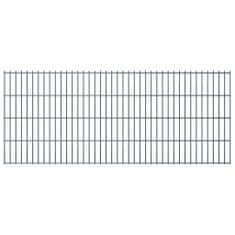 Greatstore 2D ograjni paneli, 2,008 x 0,83 m, 4 m, siva