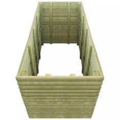 Vidaxl Visoka greda 150x106x96 cm impregnirana borovina 19 mm