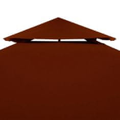 Vidaxl Streha za paviljon 2-delna 310 g/m2 4x3 m terakota