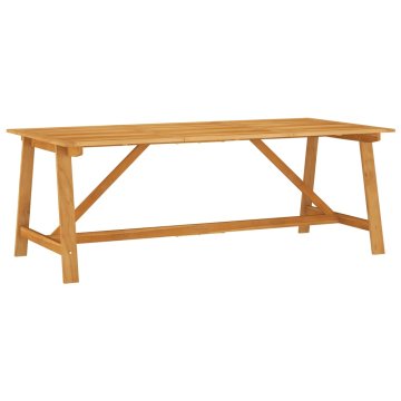 Vidaxl Vrtna jedilna miza 206x100x74 cm trden akacijev les