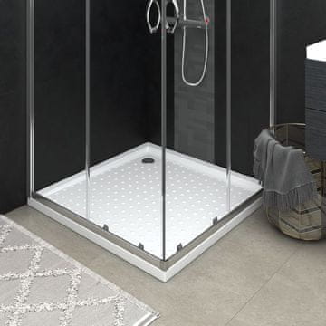 Vidaxl vidaXL Tuš kad z nosilci bela 90x90x4 cm ABS