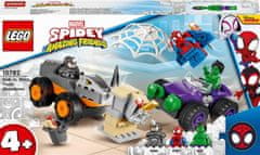 LEGO Marvel 10782 Spopad Hulka in Rhina v pošastnih tovornjakih