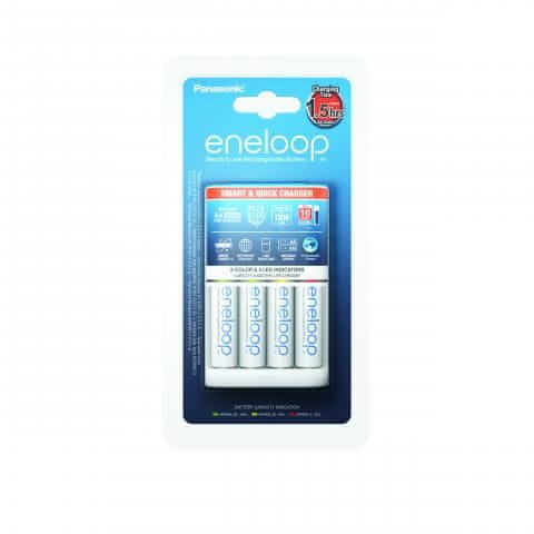 Panasonic Eneloop BQ-CC55 polnilnik + 4 AA baterije, 1900 mAh