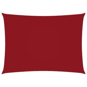 Vidaxl Senčno jadro oksford blago pravokotno 4x6 m rdeče