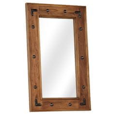 Vidaxl Ogledalo iz trdnega akacijevega lesa 50x80 cm