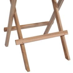 Vidaxl Zložljiva bistro miza 60x60x65 cm trdna tikovina