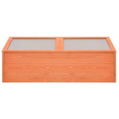 Vidaxl Rastlinjak iz lesa 100x50x34 cm