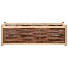 Vidaxl Visoka greda 120x40x40 cm trdna borovina