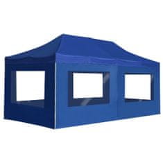 shumee Profesionalni šotor za zabave aluminij 6x3 m moder