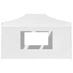 Vidaxl Profesionalni šotor za zabave aluminij 4,5x3 m bel