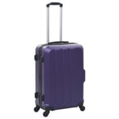 Greatstore Trdi potovalni kovčki 3 kosi vijolični ABS