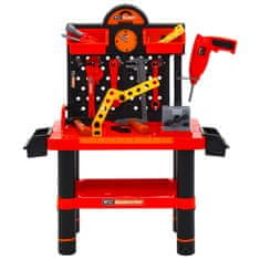 Vidaxl Otroški delovni pult 51-delni komplet 57x32x68 cm