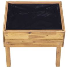 Vidaxl Dvignjeno vrtno cvetlično korito 50x40x45 cm trdna akacija