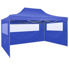 shumee Profesionalen zložljiv vrtni šotor s 4 stranicami 3x4 m jeklo