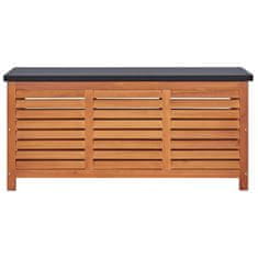 Vidaxl Vrtna škatla za shranjevanje 117x50x55 cm evkaliptusov les