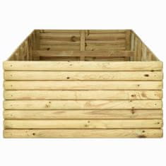 Vidaxl Visoka greda 300x100x48 cm impregnirana borovina 19 mm