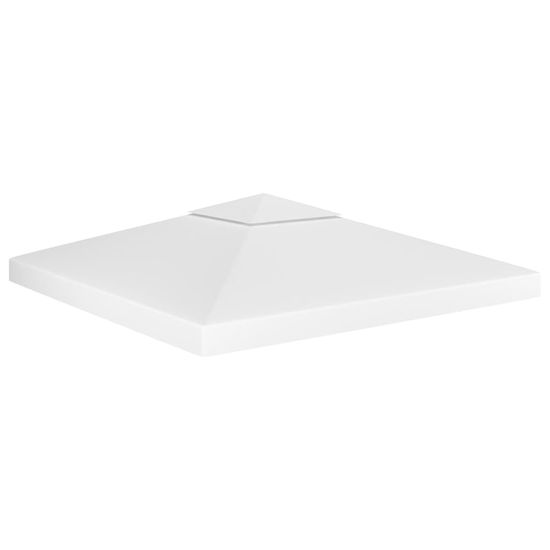 Vidaxl Streha za paviljon 2-delna 310 g/m2 3x3 m bela