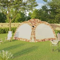 Greatstore Vrtni šotor z LED lučmi in 4 stranicami 3,6x3,6x2,3 m